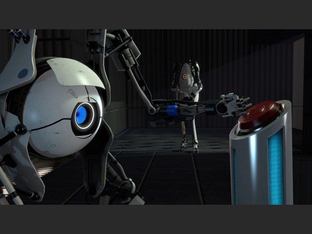 Portal 2 Coop auf der PAX  - Button
