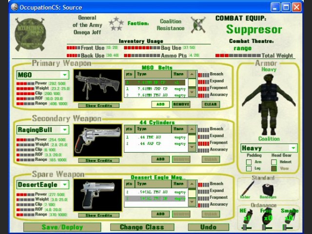 Occupation: Source - Neuer Equipment-Screen
