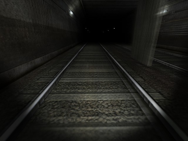 Im U-Bahn-Tunnel