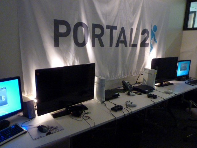 Einer der vielen Testrume fr Portal 2