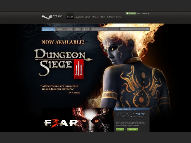 Dungeon Siege 3 Steam Promotion