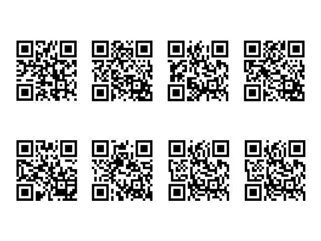 Die gefundenen QR-Codes