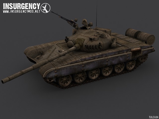 Alter russischer T72 Panzer