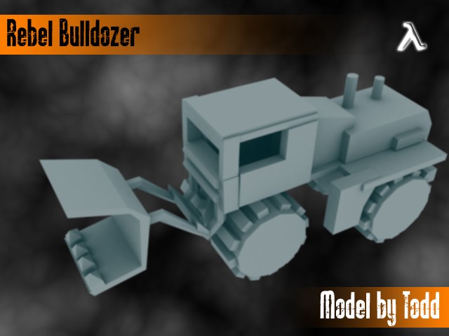 Der Bulldozer - Modell