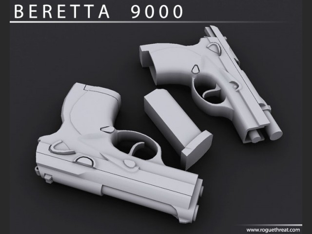 Beretta 9000 Render