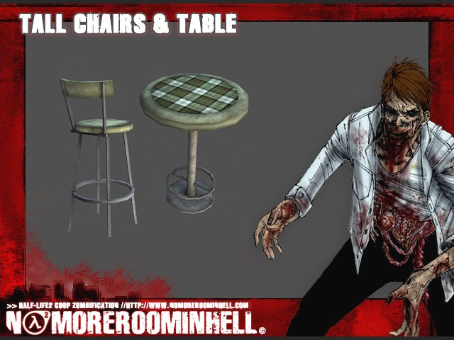 Stuhl und Tisch