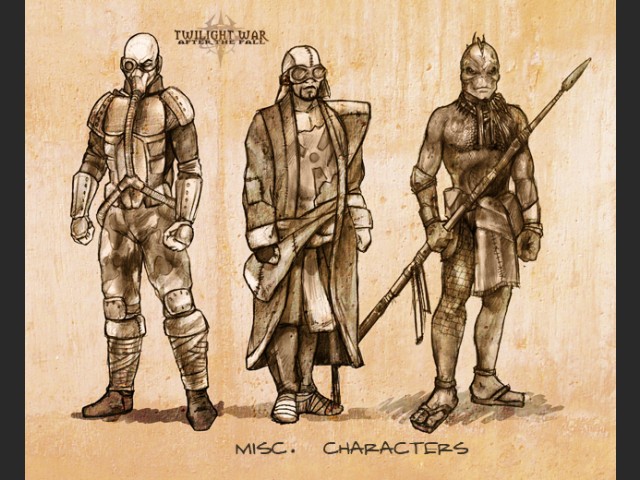 Verschiedene Charaktere: Krieger